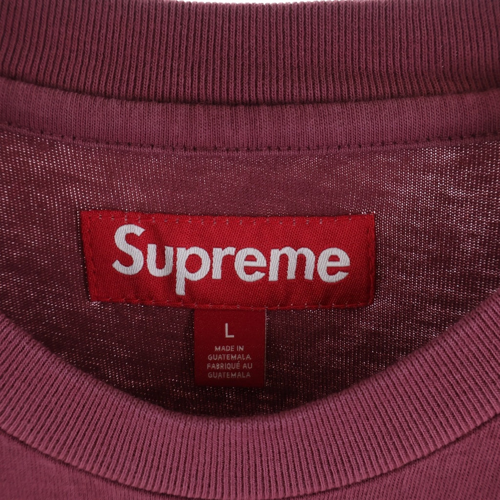 SUPREME(シュプリーム) 25SS Warm Up Washed S/S Top Maroon ウォームアップ ウォッシュド加工 半袖Tシャツ レッド