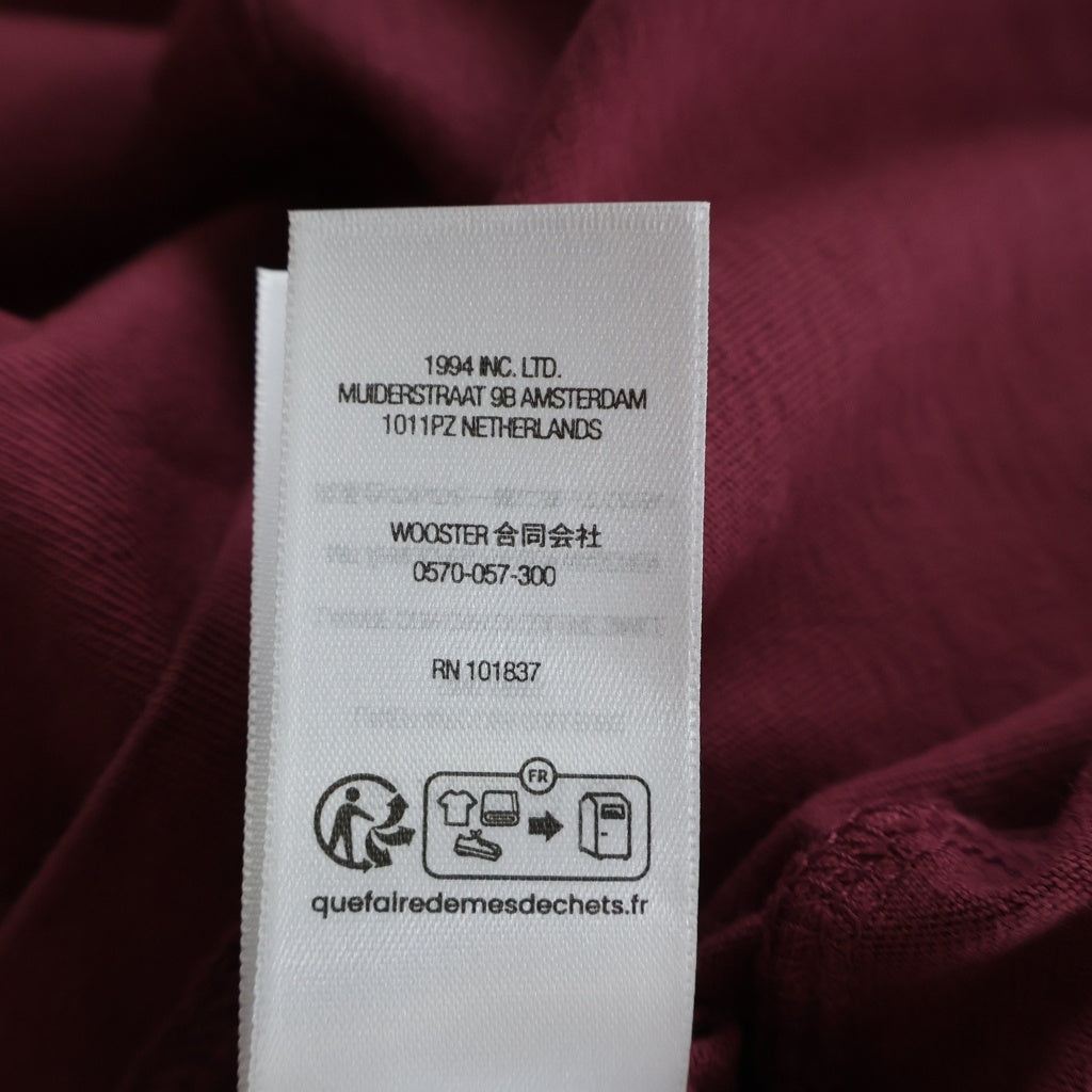 SUPREME(シュプリーム) 25SS Warm Up Washed S/S Top Maroon ウォームアップ ウォッシュド加工 半袖Tシャツ レッド