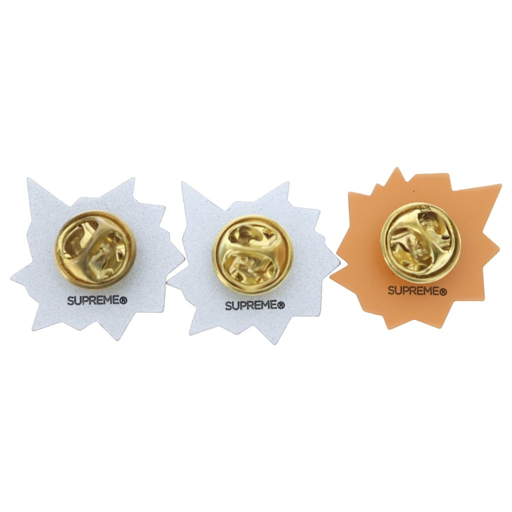 SUPREME(シュプリーム) 25SS Nate Lowman Bullet Hole Pin ネイトローマン 弾痕ピンバッジ 3点セット ブラック/オレンジ