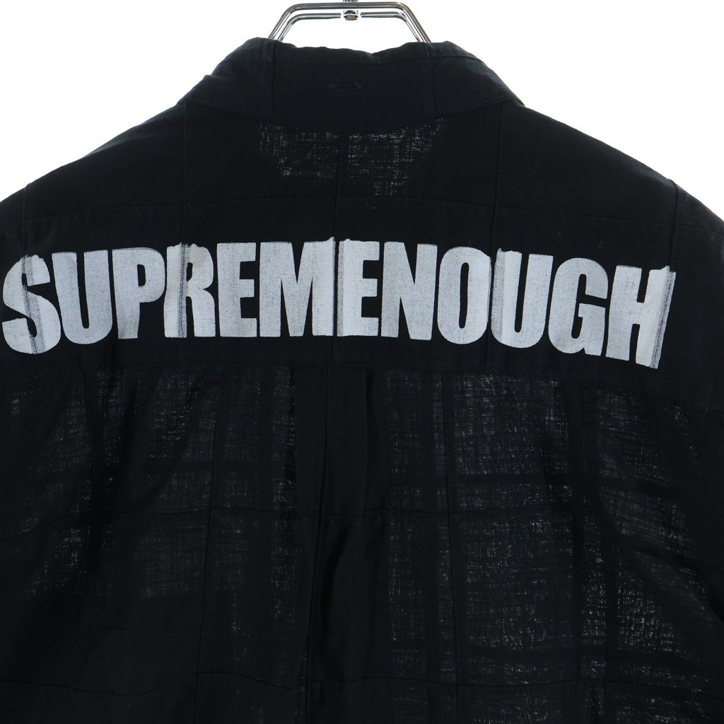SUPREME(シュプリーム) 25SS GOODENOUGH Patchwork S/S Shirt グッドイナフ パッチワーク 半袖シャツ ブラック