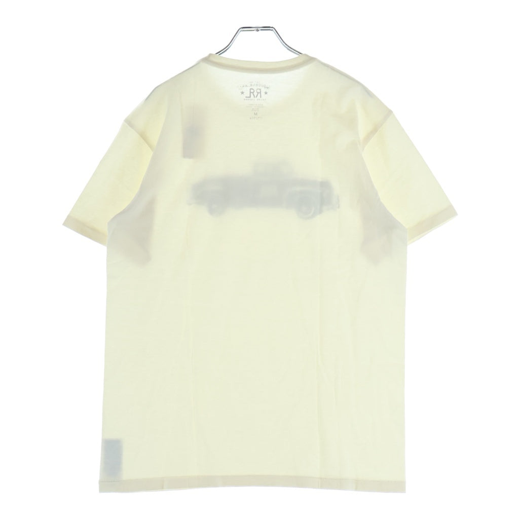 RRL(ダブルアールエル) Track Tee トラックプリント 半袖Tシャツ アイボリー