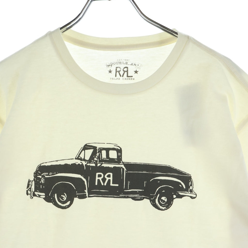 RRL(ダブルアールエル) Track Tee トラックプリント 半袖Tシャツ アイボリー