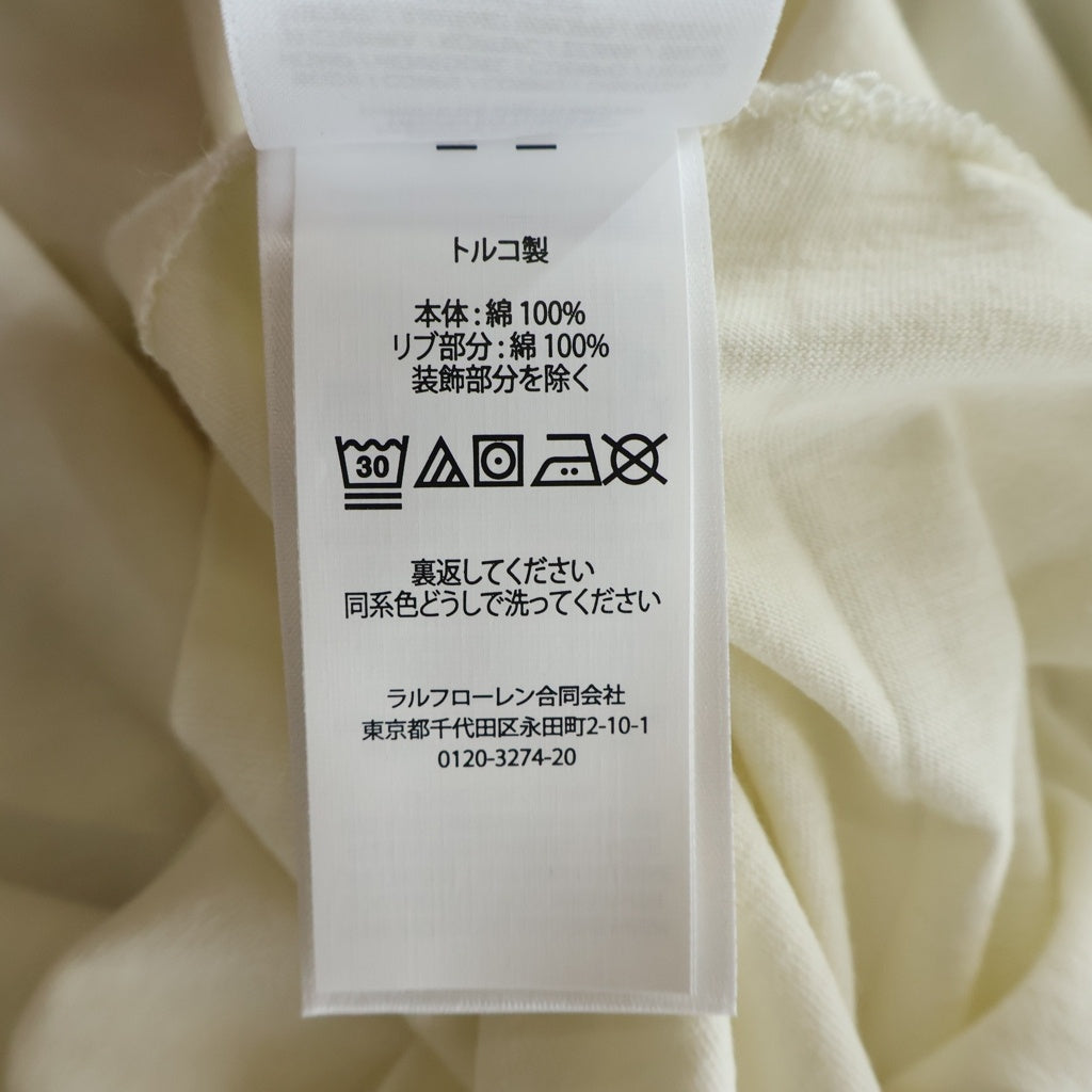 RRL(ダブルアールエル) Track Tee トラックプリント 半袖Tシャツ アイボリー