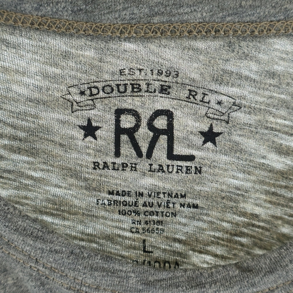 RRL(ダブルアールエル) Logo Jersey Crewneck Tee 半袖Tシャツ グレー