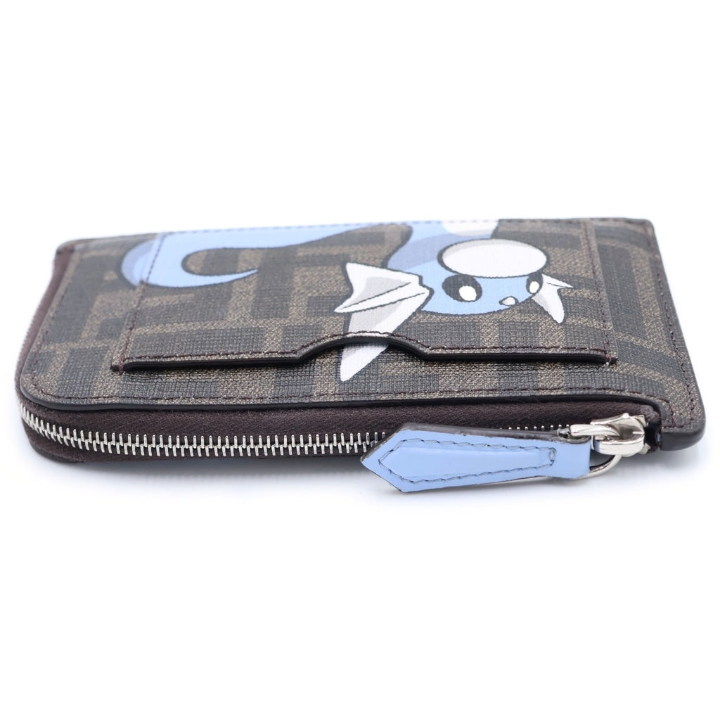 FENDI(フェンディ) ×POKEMON ×FRAGMENT DRATINI CARD CASE ×ポケモン ×フラグメント ミニリュウ コインカードケース ブラウン レディース