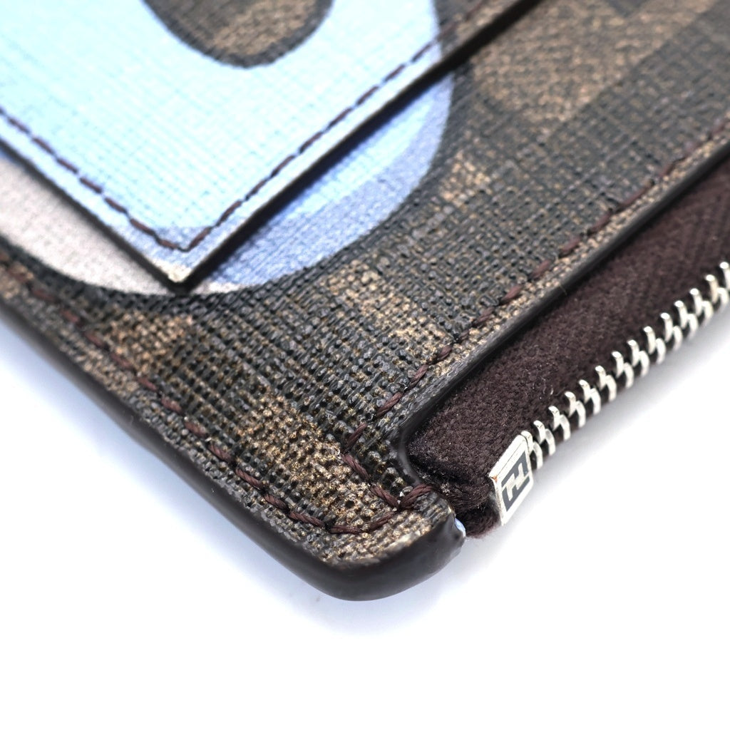 FENDI(フェンディ) ×POKEMON ×FRAGMENT DRATINI CARD CASE ×ポケモン ×フラグメント ミニリュウ コインカードケース ブラウン レディース