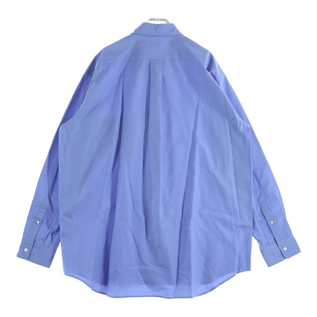 RAKINES(ラキネス) SIMPSONS POPLIN R SHIRT シンプソンズ ポップリン シャツ ポケットシャツ 襟付きシャツ ブルー 11S24SS227S