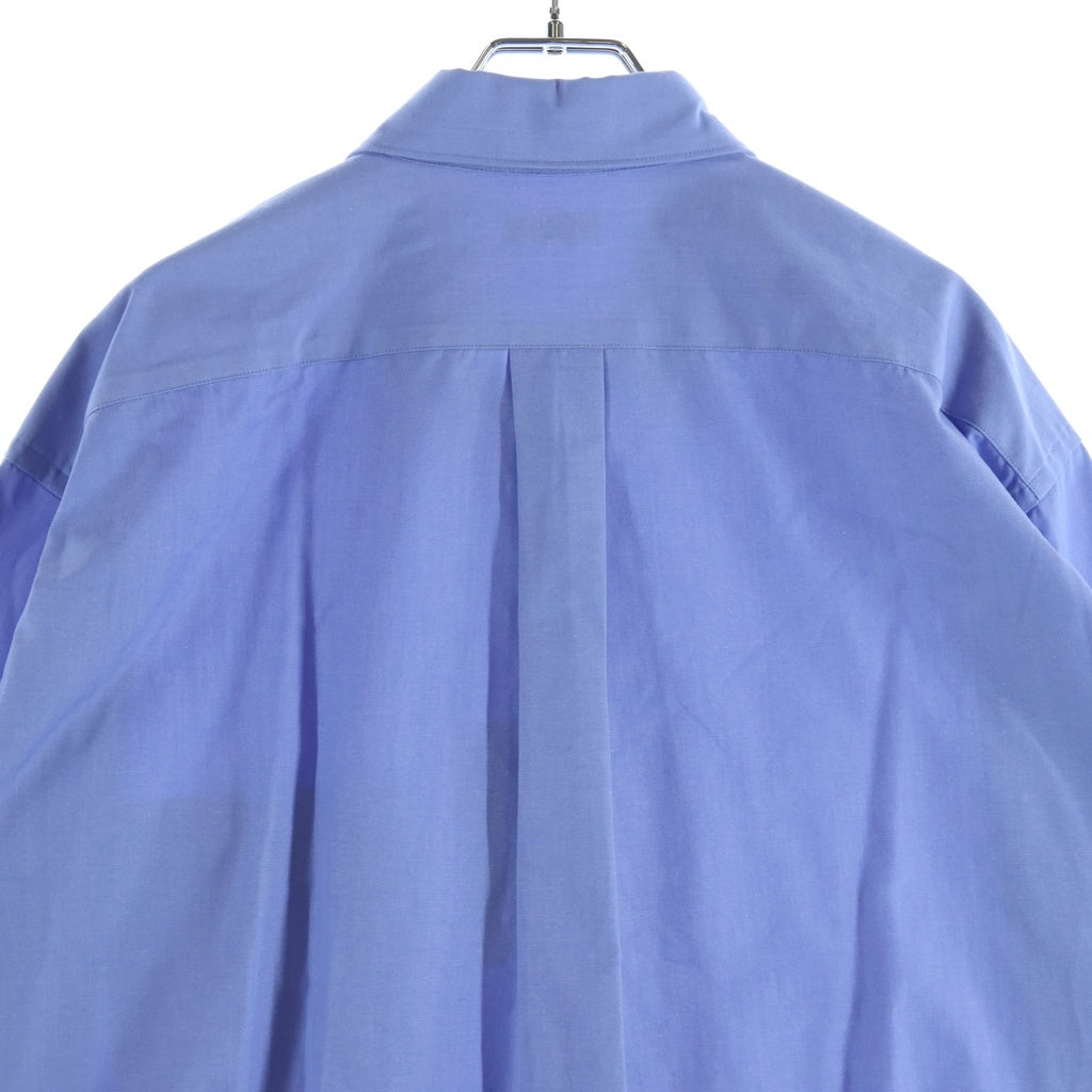 RAKINES(ラキネス) SIMPSONS POPLIN R SHIRT シンプソンズ ポップリン シャツ ポケットシャツ 襟付きシャツ ブルー 11S24SS227S