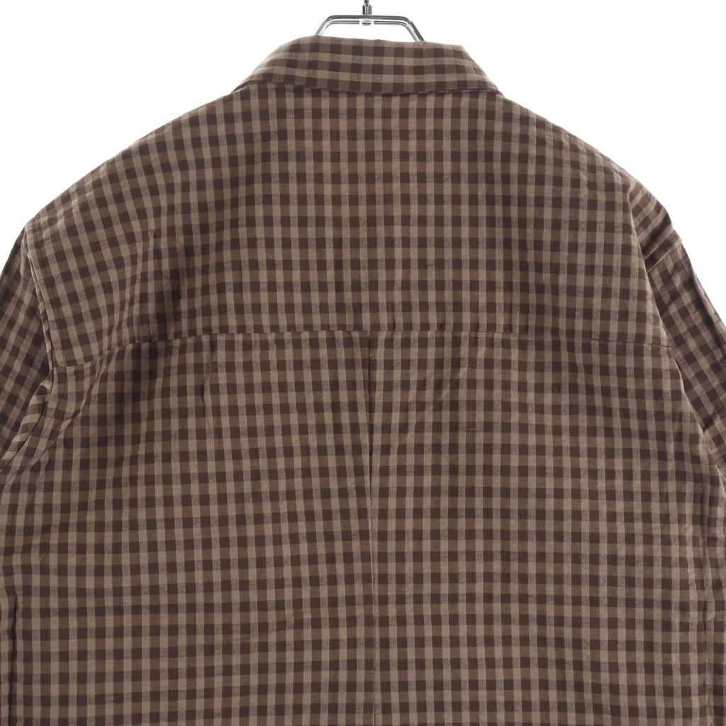 RAKINES(ラキネス) TRINITY SEERSUCKER STRANGER JACKET トリニティシアサッカートラッカージャケット シャツジャケット ブラウン 11S24SS219B