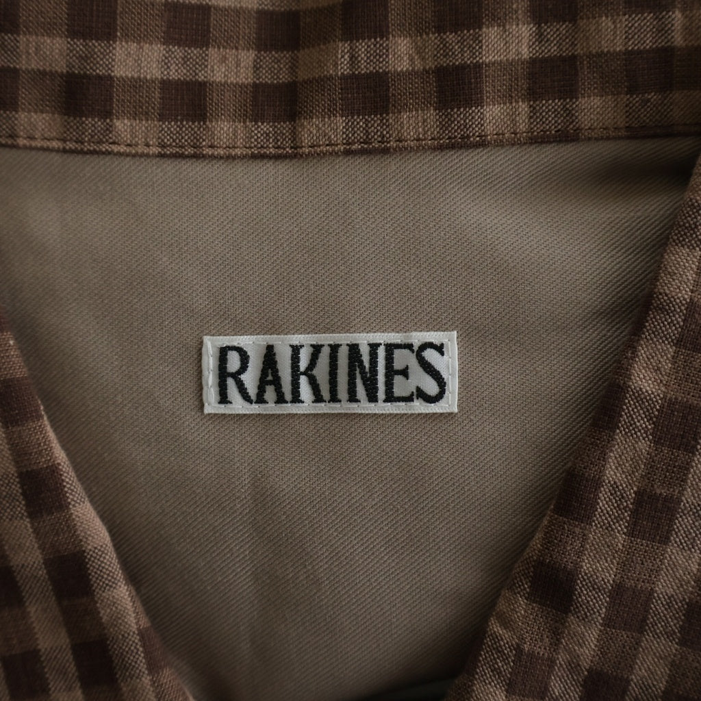 RAKINES(ラキネス) TRINITY SEERSUCKER STRANGER JACKET トリニティシアサッカートラッカージャケット シャツジャケット ブラウン 11S24SS219B