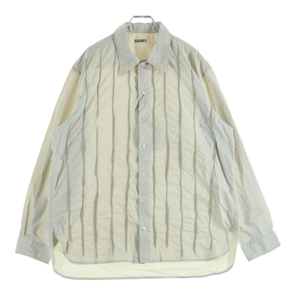 RAKINES(ラキネス) MICRO TC BROAD ミクロ ティーシー ボード シャツ 襟付きシャツ ホワイト 11S24SS230S