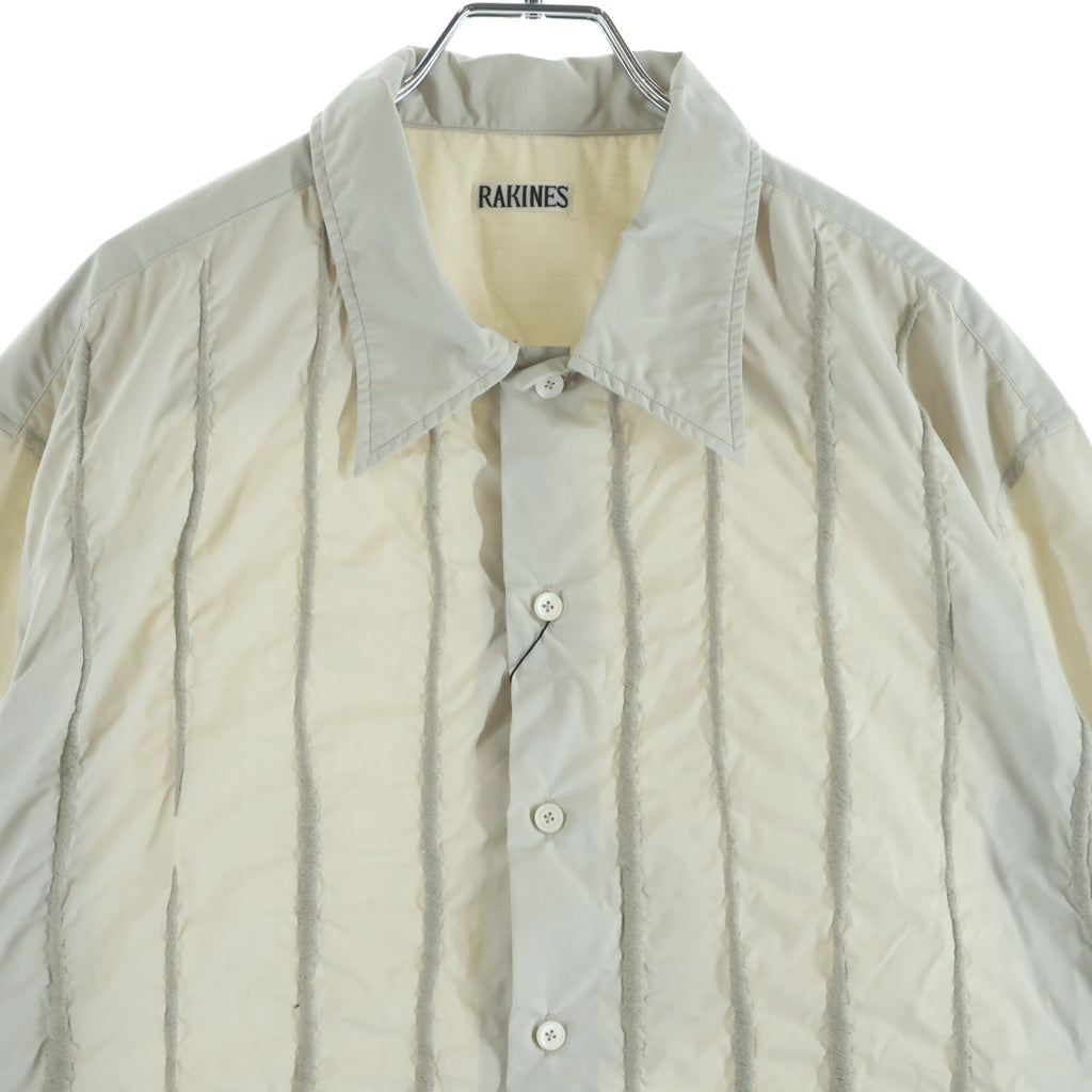 RAKINES(ラキネス) MICRO TC BROAD ミクロ ティーシー ボード シャツ 襟付きシャツ ホワイト 11S24SS230S