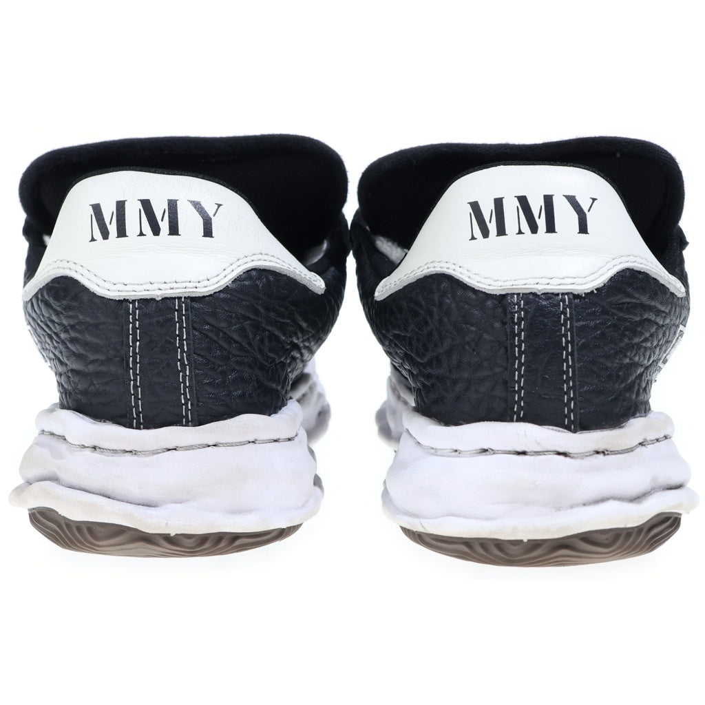 MAISON MIHARAYASUHIRO(メゾンミハラヤスヒロ) blakey puffer ブレイキーパファー ロゴエンブロイダリー レースアップ レザー スニーカー ブラック A15FW730 A15FW730