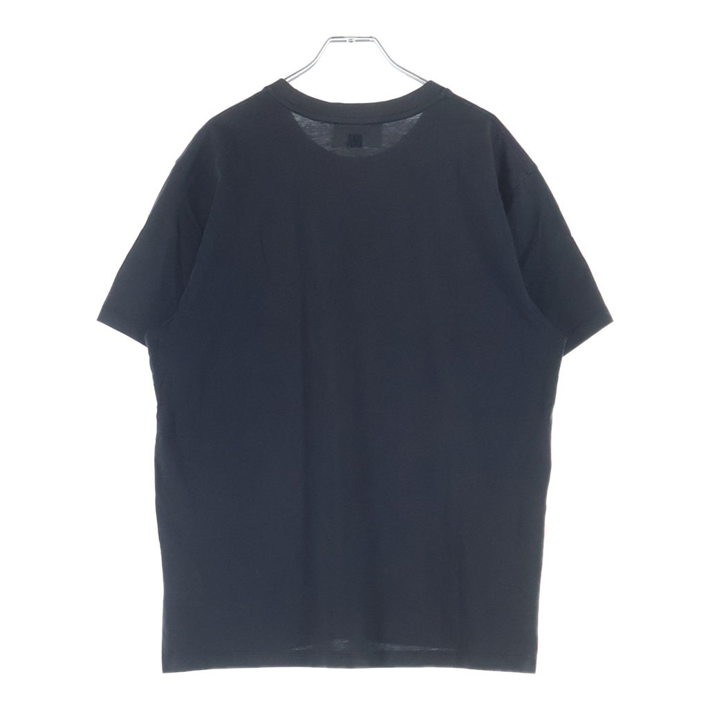 AMI Alexandre Mattiussi(アミアレクサンドルマテュッシ) T-Shirt ハートロゴ刺繍 半袖Tシャツ ブラック BFUTS001.724 BFUTS001.724