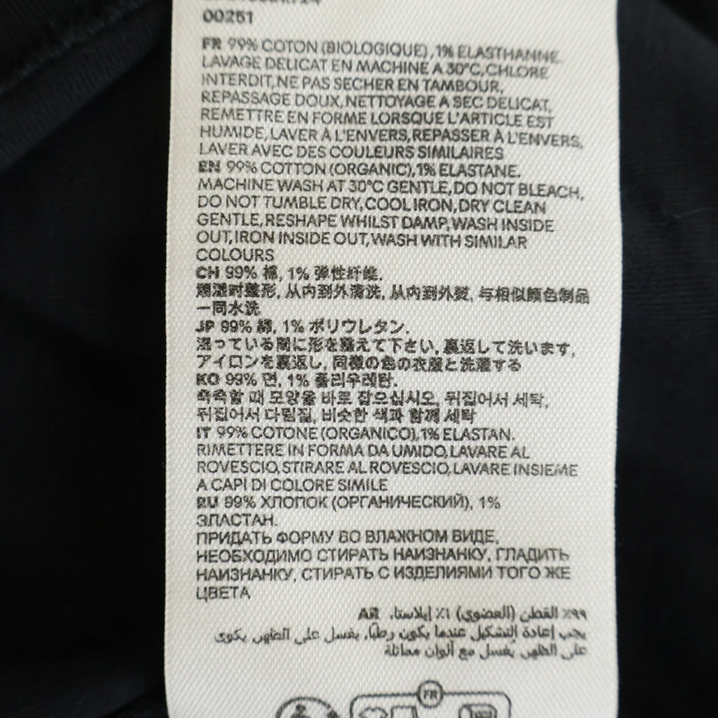 AMI Alexandre Mattiussi(アミアレクサンドルマテュッシ) T-Shirt ハートロゴ刺繍 半袖Tシャツ ブラック BFUTS001.724 BFUTS001.724