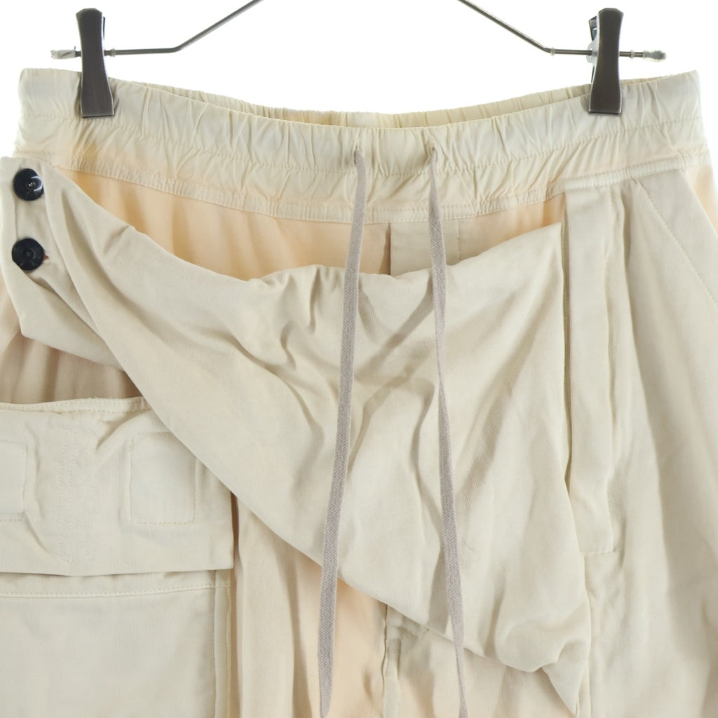 DRKSHDW(ダークシャドウ) 18SS Drawstring Cropped Cargo Pants ドローストリング レイヤードカーゴパンツ アイボリー DU18S3395-RIG DU18S3395-RIG