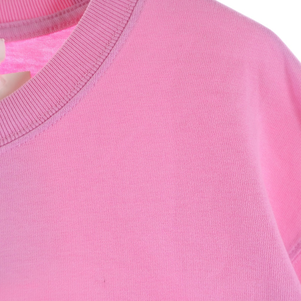 AMI Alexandre Mattiussi(アミアレクサンドルマテュッシ) T-Shirt ハートロゴ刺繍 半袖Tシャツ ピンク UTS004.726