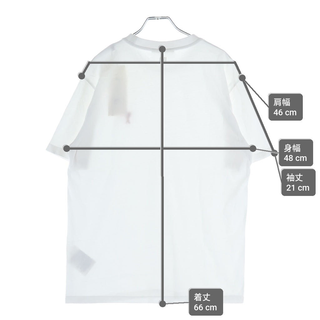 AMI Alexandre Mattiussi(アミアレクサンドルマテュッシ) T-Shirt ハートロゴ刺繍 半袖Tシャツ ホワイト BFHJ108.723 BFHJ108.723