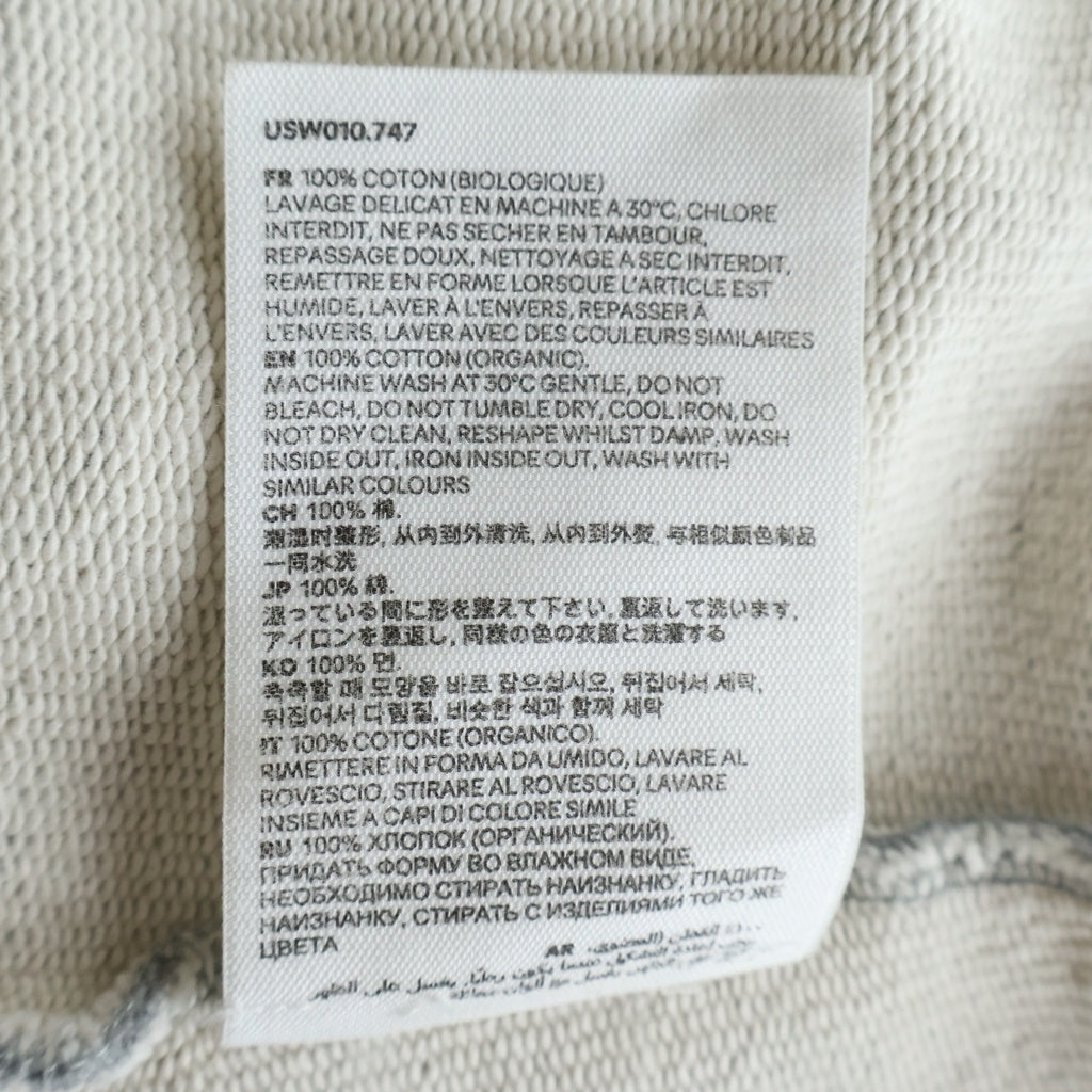 AMI Alexandre Mattiussi(アミアレクサンドルマテュッシ) Sweatshirt カレッジロゴ クルーネックスウェットトレーナー グレー USW010.747 USW010.747