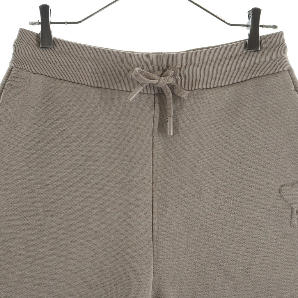 AMI Alexandre Mattiussi(アミアレクサンドルマテュッシ) Sweat Half Pants ハートロゴ スウェットハーフパンツ ショーツ ベージュ USO325.749