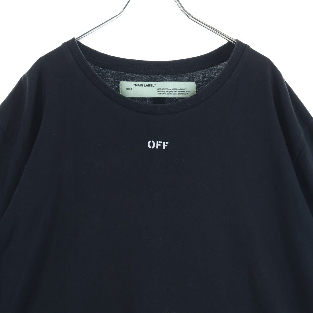 OFF-WHITE(オフホワイト) 19SS Diag Skulls S/S Slim T-Shirt スカルプリント 半袖Tシャツ ブラック OMAA027S19185017