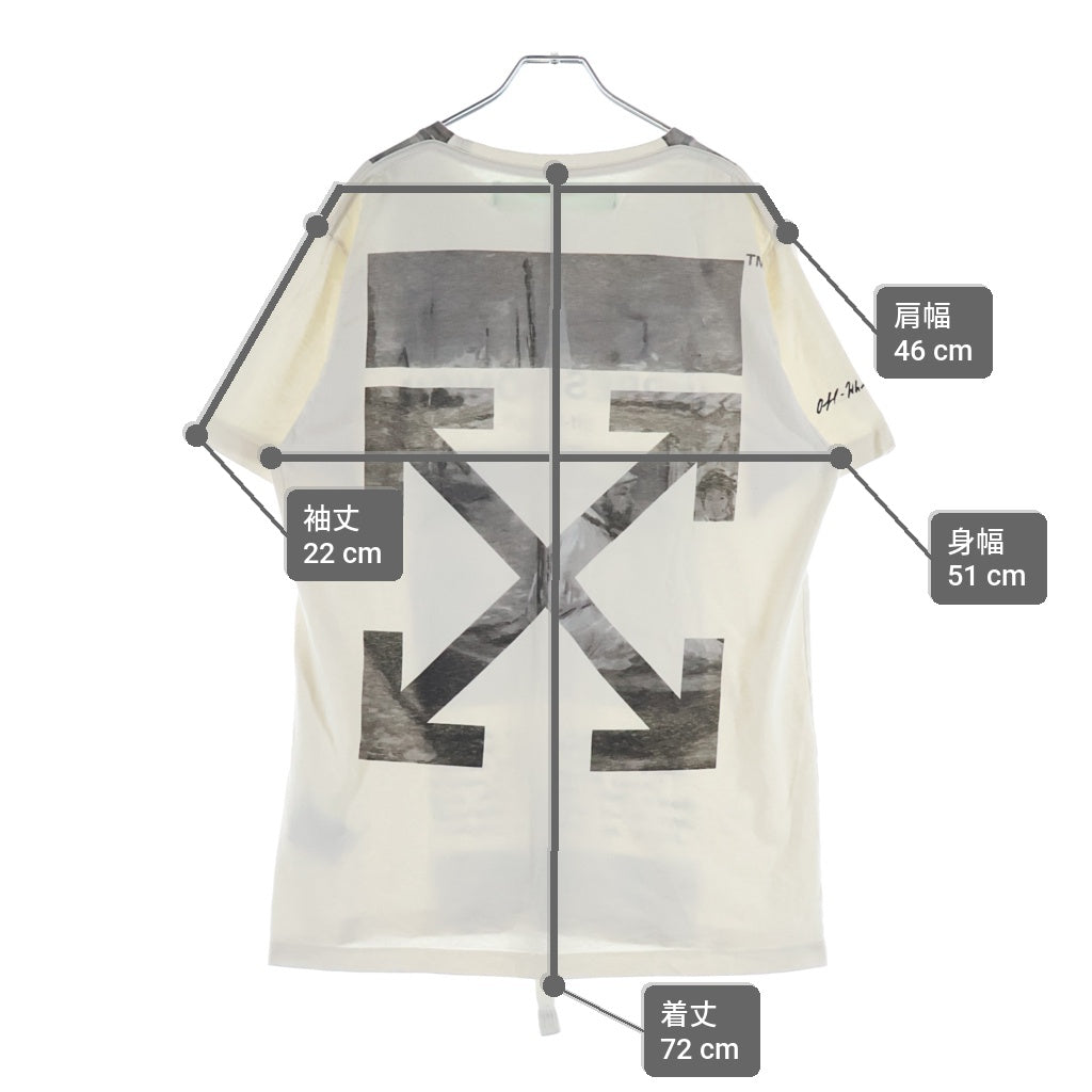 OFF-WHITE(オフホワイト) 19SS Newspaper T-Shirt 半袖Tシャツ ホワイト OMAA027R19185013