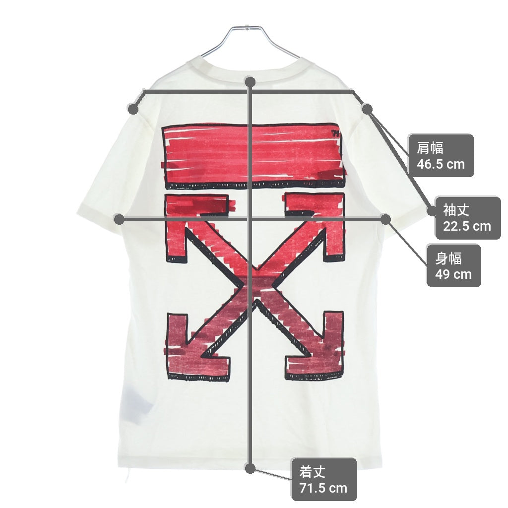 OFF-WHITE(オフホワイト) 21SS Markers T-Shirt 半袖Tシャツ ホワイト OMAA027R21JER003