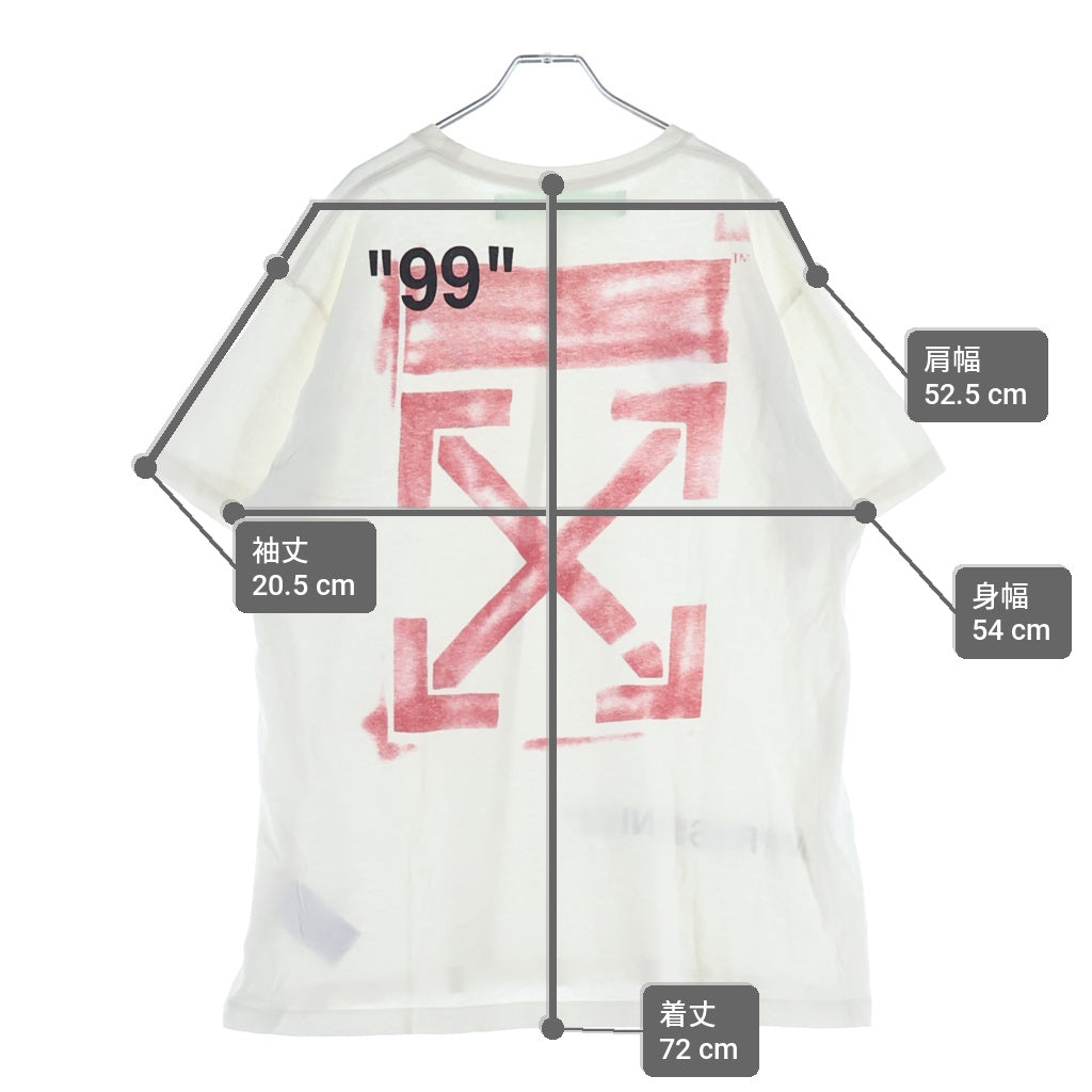 OFF-WHITE(オフホワイト) 19SS Stencil T-Shirt ステンシル 半袖Tシャツ ホワイト OMAA038R19185015