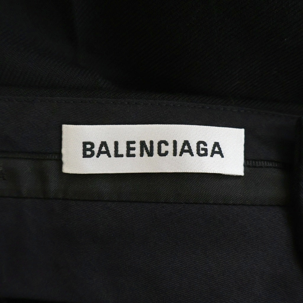 BALENCIAGA(バレンシアガ) Wool Pants センタープレス ウールテーパードパンツ ブラック 479265 TYI20