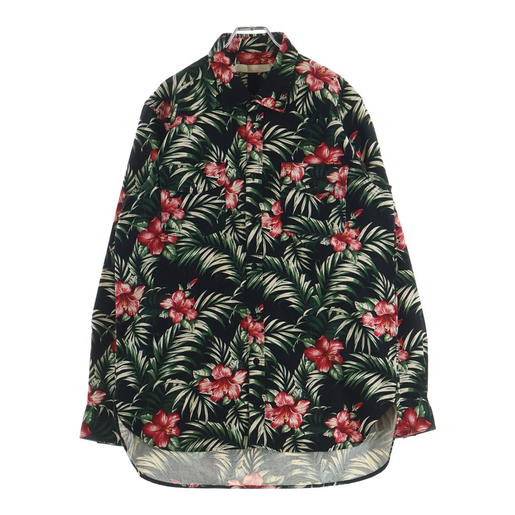 OFF-WHITE(オフホワイト) 14SS Floral Shirt フローラル 花柄長袖シャツ ブラック