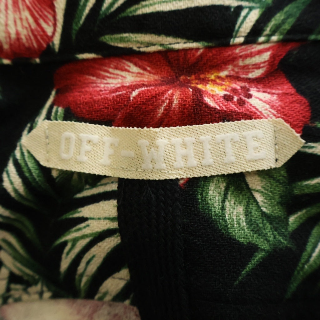 OFF-WHITE(オフホワイト) 14SS Floral Shirt フローラル 花柄長袖シャツ ブラック