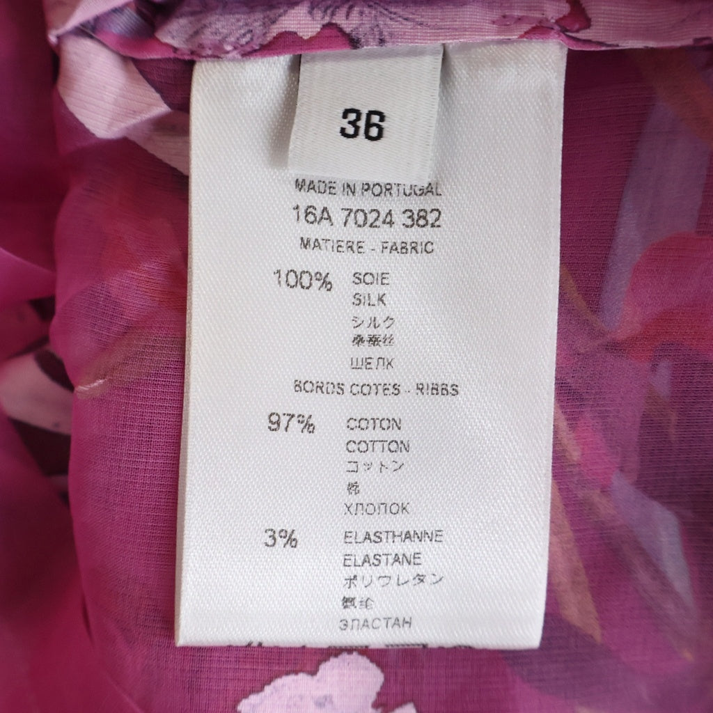 GIVENCHY(ジバンシィ) Floral Sheer T-Shirt 花柄 シアー半袖Tシャツ ピンク 16A 7024 382