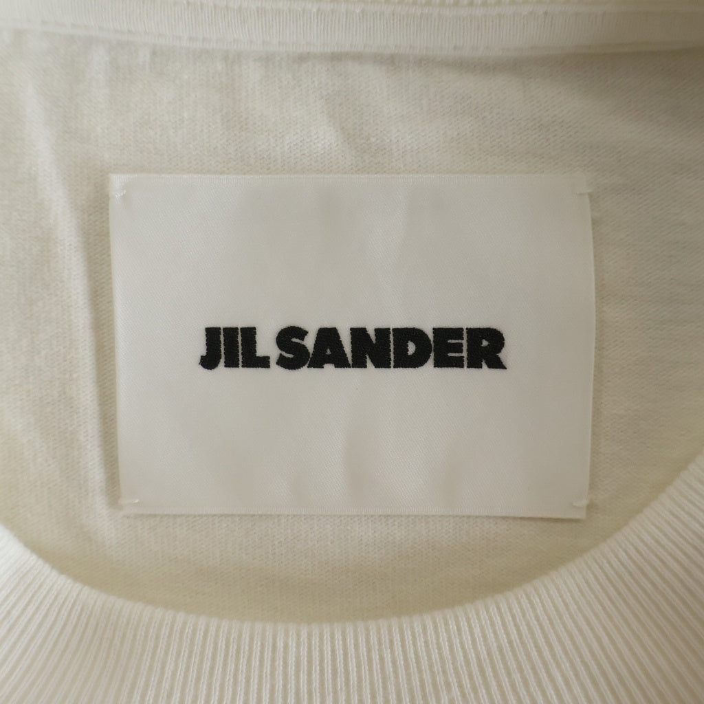 JIL SANDER(ジルサンダー) T-Shirt ロゴプリント 半袖Tシャツ ホワイト JSCU707050