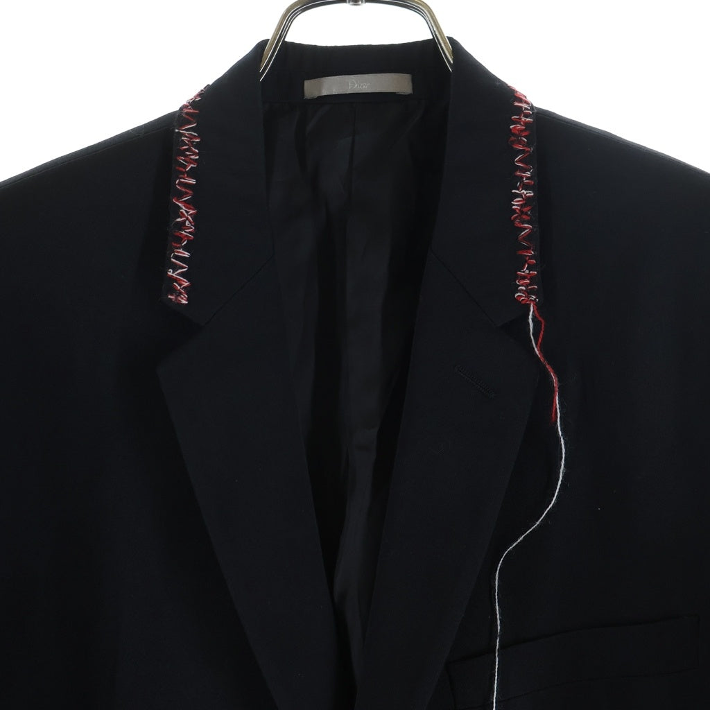 Dior HOMME(ディオールオム) 16SS KRISVANASSCHE期 Wool Tailored Jacket クリスヴァンアッシュ期 2B ウールテーラードジャケット ブラック 633C294W9356