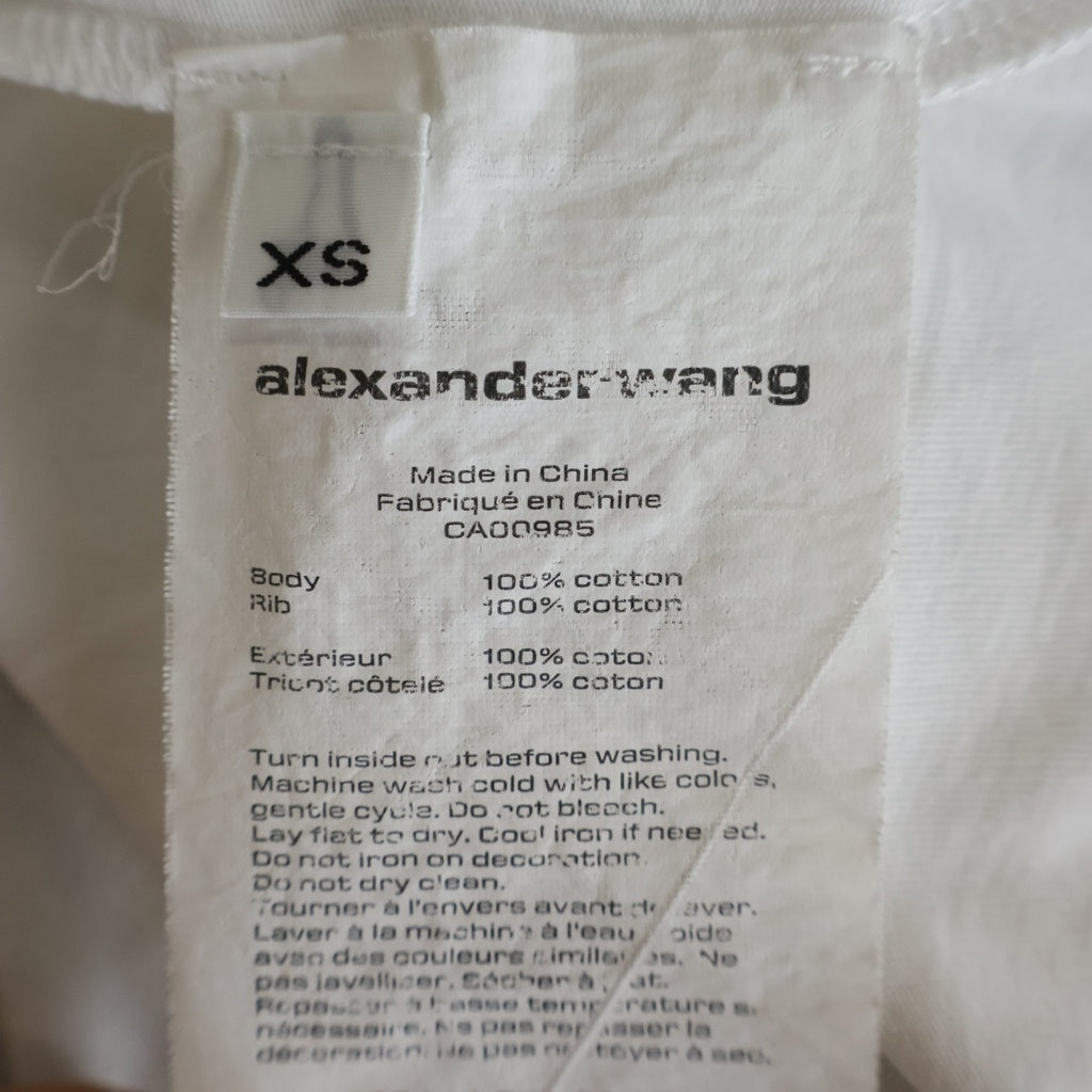 ALEXANDER WANG(アレキサンダーワン) wang T-Shirt 半袖Tシャツ ホワイト