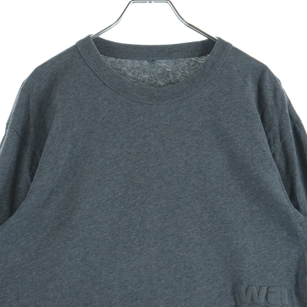 ALEXANDER WANG(アレキサンダーワン) L/S T-Shirt グリッター加工 長袖Tシャツ ロンT グレー
