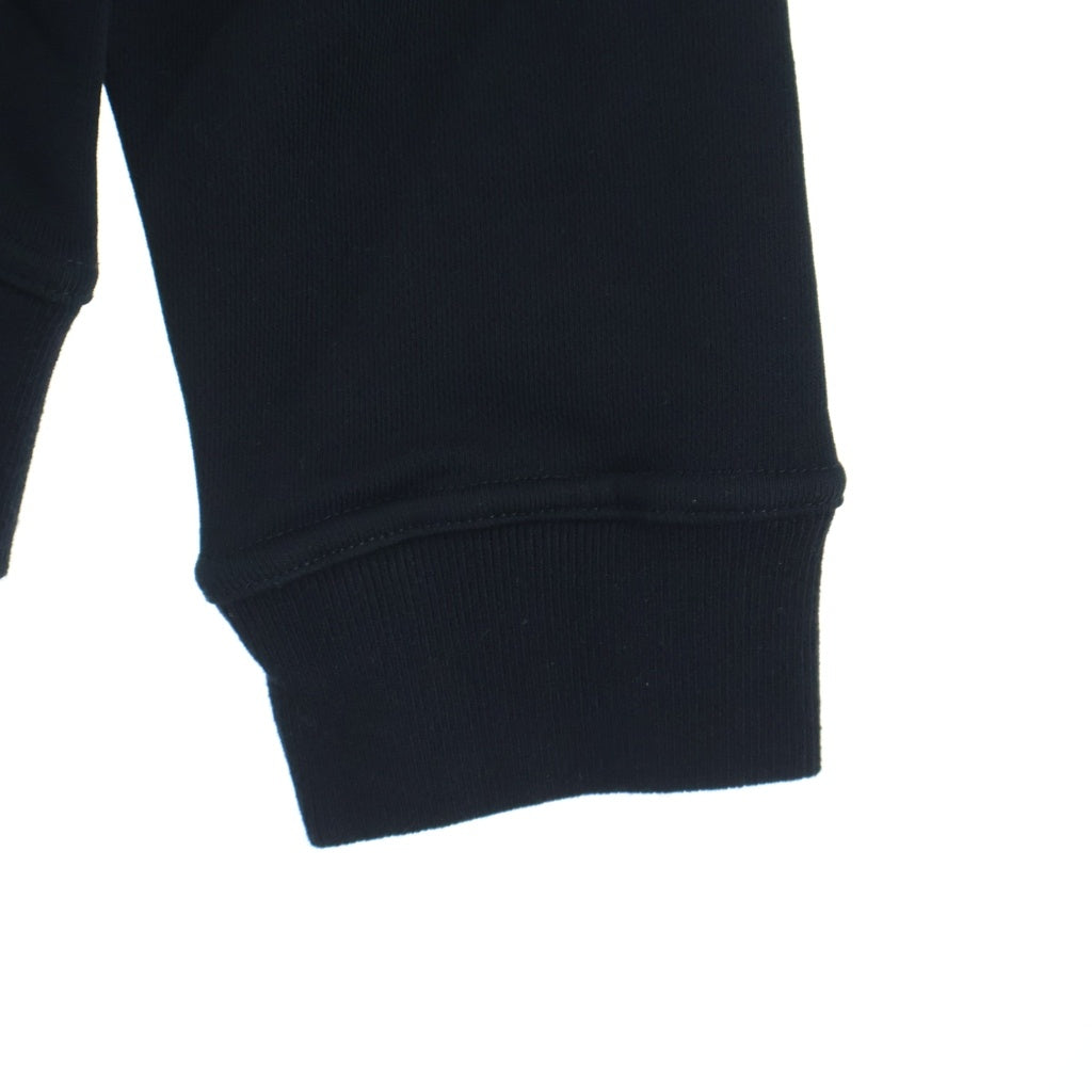 HERMES(エルメス) Ex-Libris Dragon Sweatshirt エクスリブリス ドラゴン レザーパッチ クルーネックスウェットトレーナー ブラック