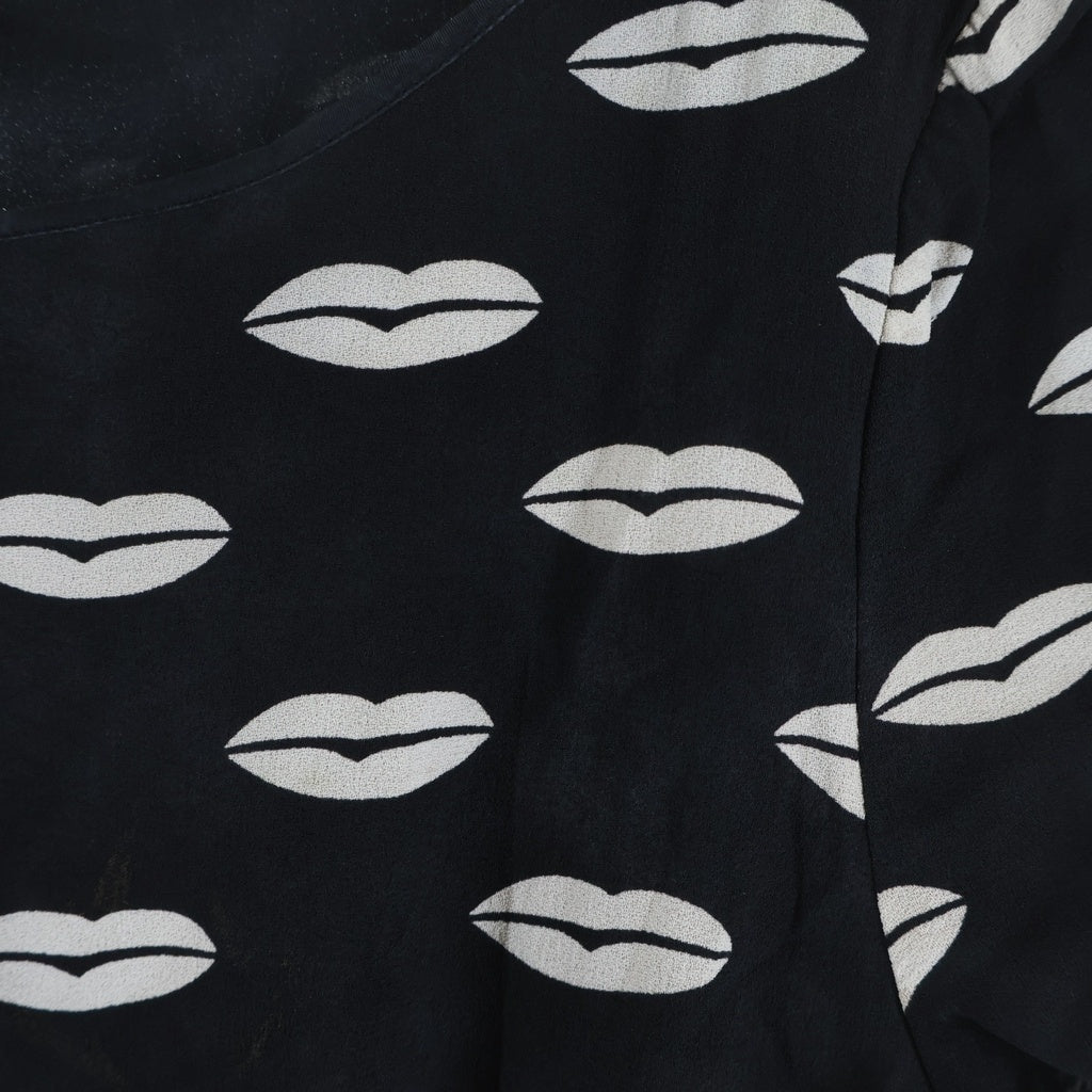 PRADA(プラダ) Lips Rayon Dress リップ レーヨンドレス ワンピース ブラック レディース P399M P399M