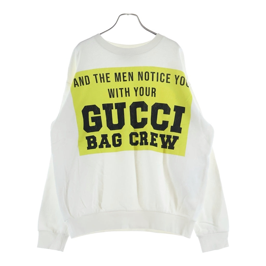 GUCCI(グッチ) Graphic Printed Sweatshirt クルーネックスウェットトレーナー ホワイト 617964 XJDW9 617964 XJDW9