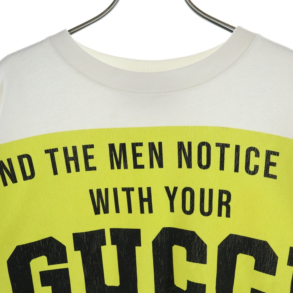 GUCCI(グッチ) Graphic Printed Sweatshirt クルーネックスウェットトレーナー ホワイト 617964 XJDW9 617964 XJDW9