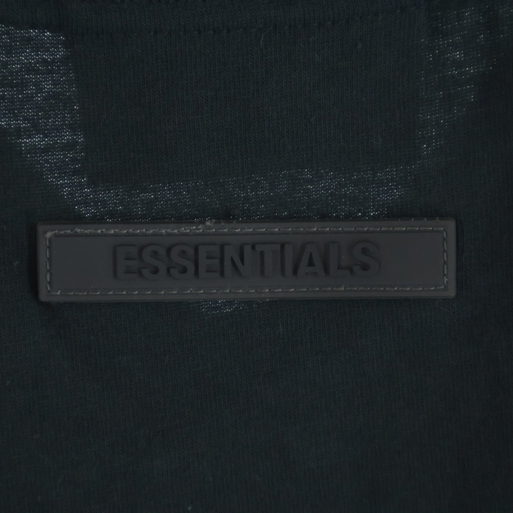 FEAR OF GOD ESSENTIALS(フィアオブゴッド エッセンシャルズ) S/S POLO SHIRT ラバーロゴ 半袖ポロシャツ ブラック