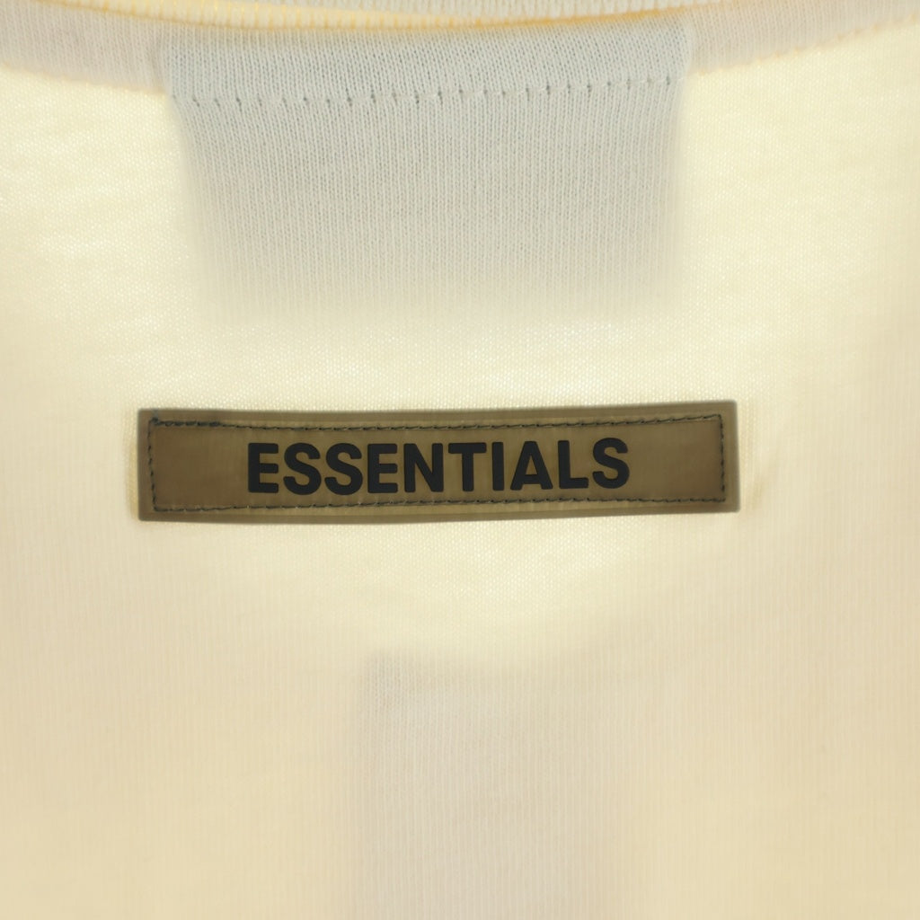 FEAR OF GOD ESSENTIALS(フィアオブゴッド エッセンシャルズ) S/S POLO SHIRT ラバーロゴ 半袖ポロシャツ アイボリー