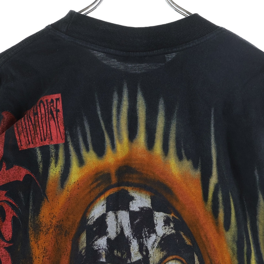 HELLSTAR(ヘルスター) VEGAS LONG SLEEVE ベガス ロングスリーブ 長袖Tシャツ カットソー クルーネック ブラック