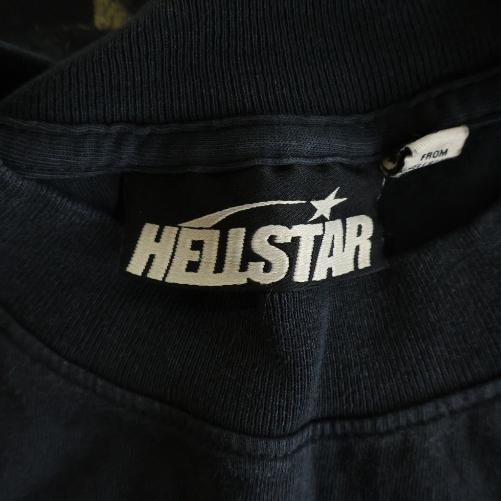 HELLSTAR(ヘルスター) VEGAS LONG SLEEVE ベガス ロングスリーブ 長袖Tシャツ カットソー クルーネック ブラック