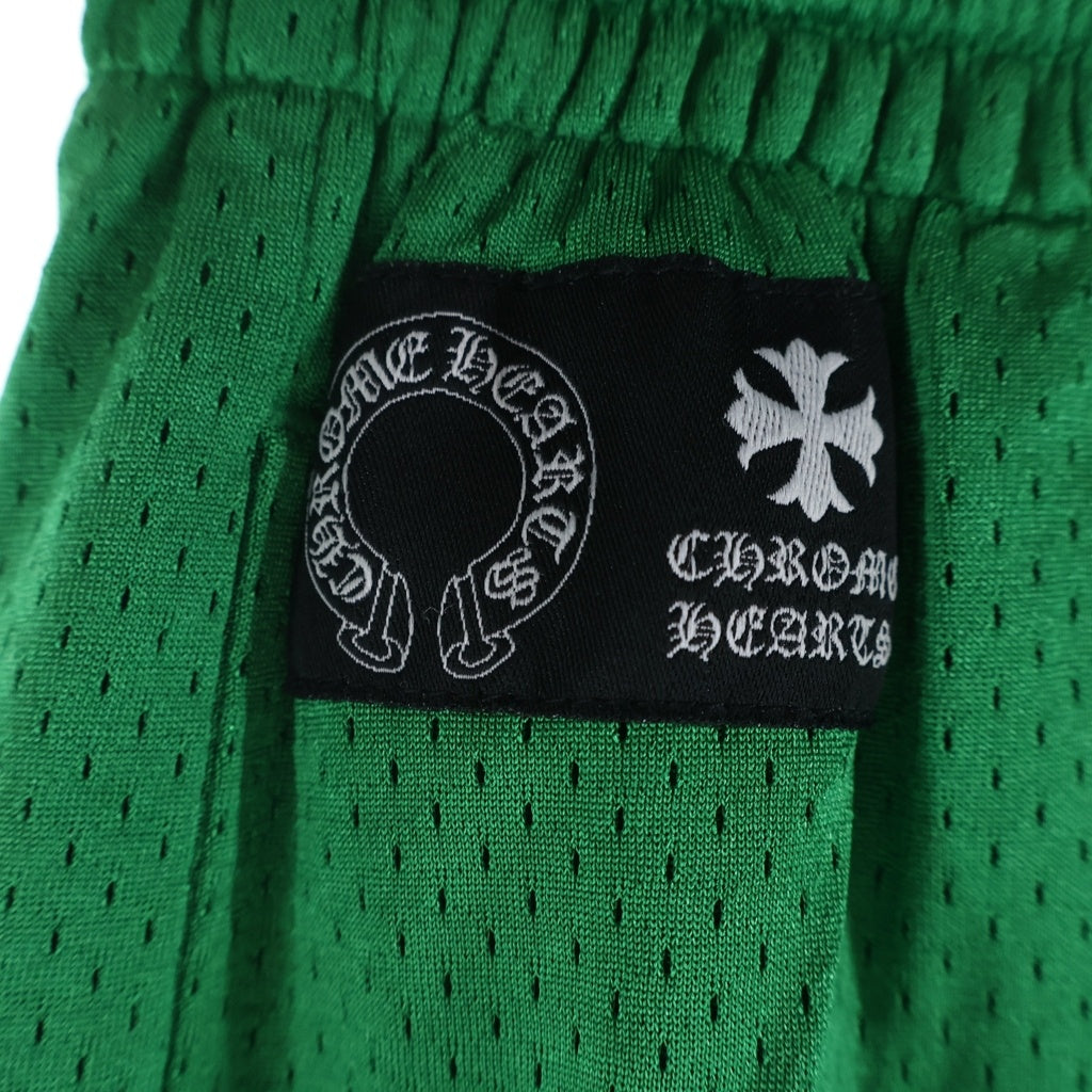 CHROME HEARTS(クロムハーツ) MESH WARM UP JERSEY メッシュ バーシティー ジャージー CHプリントメッシュ ハーフパンツ グリーン