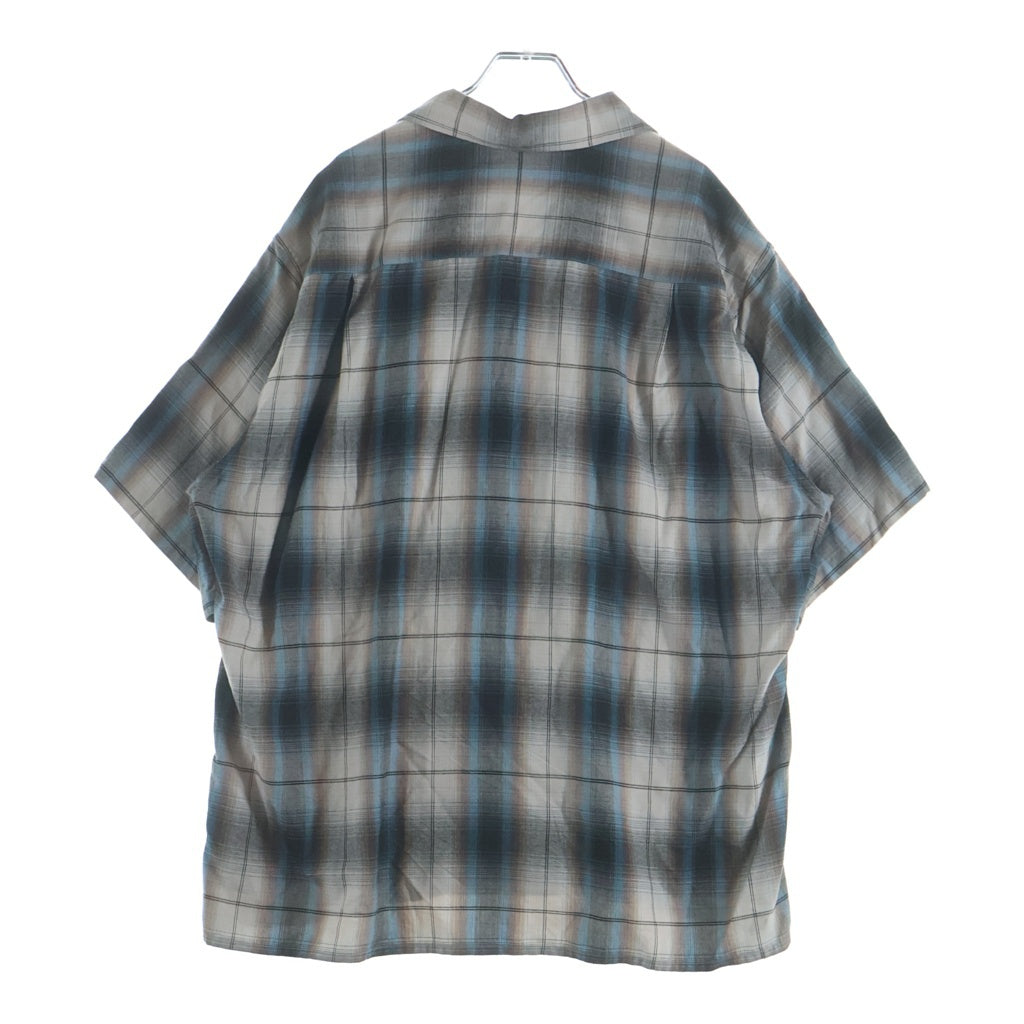 WACKO MARIA(ワコマリア) 24SS OMBRE CHECK OPEN COLLAR SHIRT チェック オープンカラー半袖シャツ マルチカラー 24SS-WMS-0C11