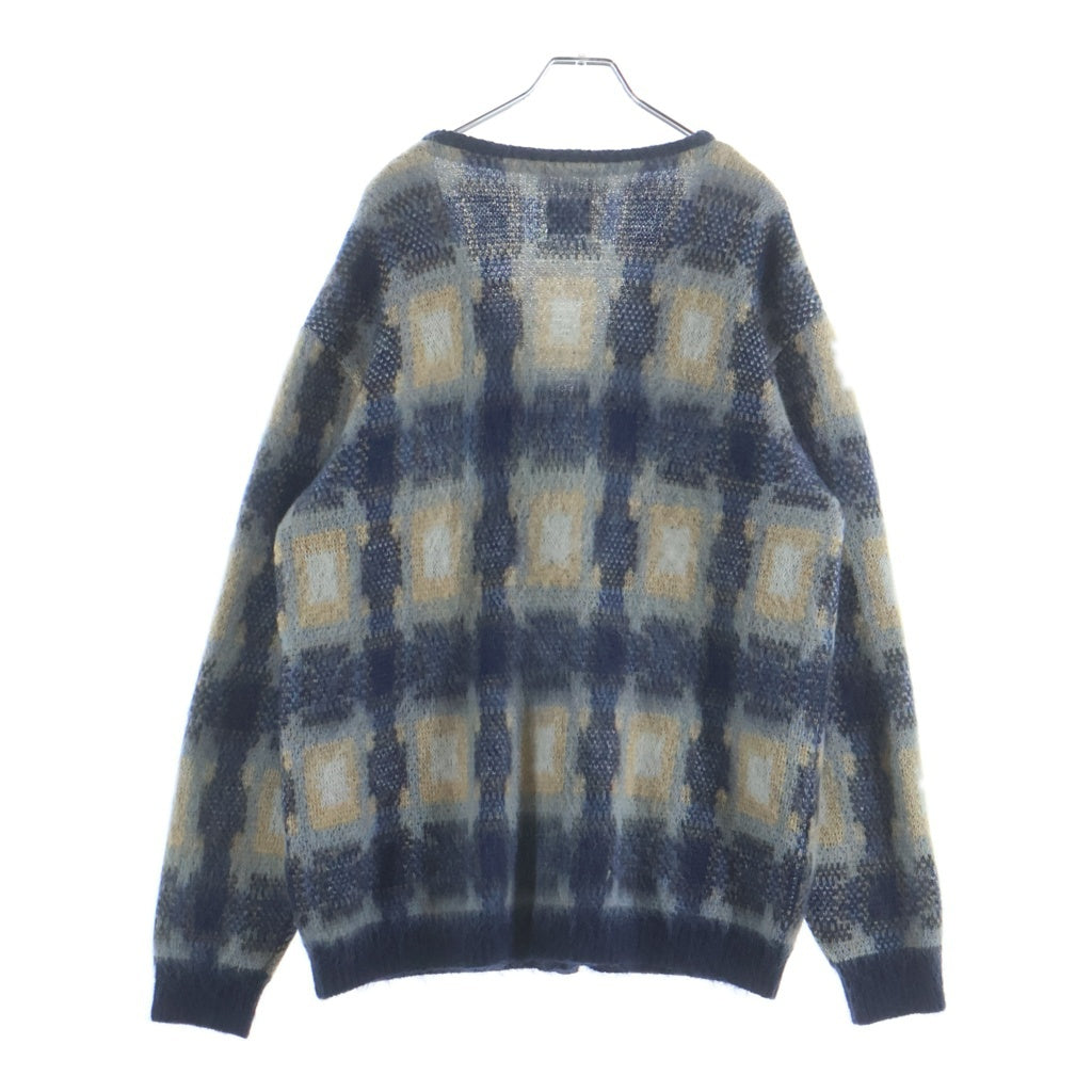 Needles(ニードルス) 22AW ×KITH Mohair Sheidan Cardigan キス モヘア シェリダンニットカーディガン ブルー
