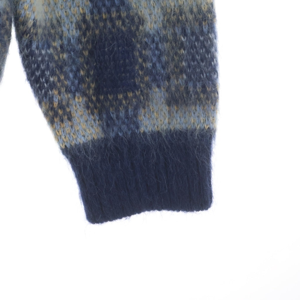 Needles(ニードルス) 22AW ×KITH Mohair Sheidan Cardigan キス モヘア シェリダンニットカーディガン ブルー