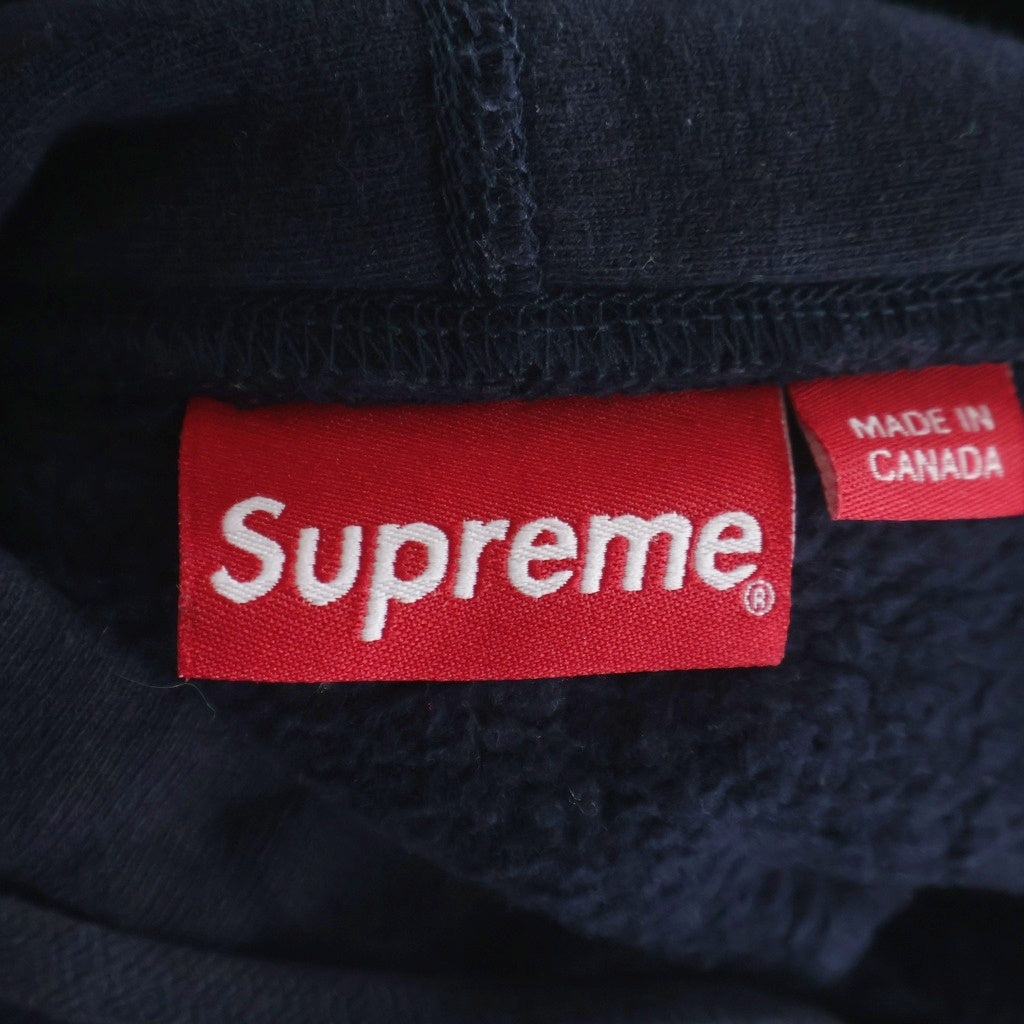 SUPREME(シュプリーム) 20AW Cross box logo Hooded Sweat Shirts クロスボックスロゴ フーデッド シャツ プルオーバーパーカー ネイビー