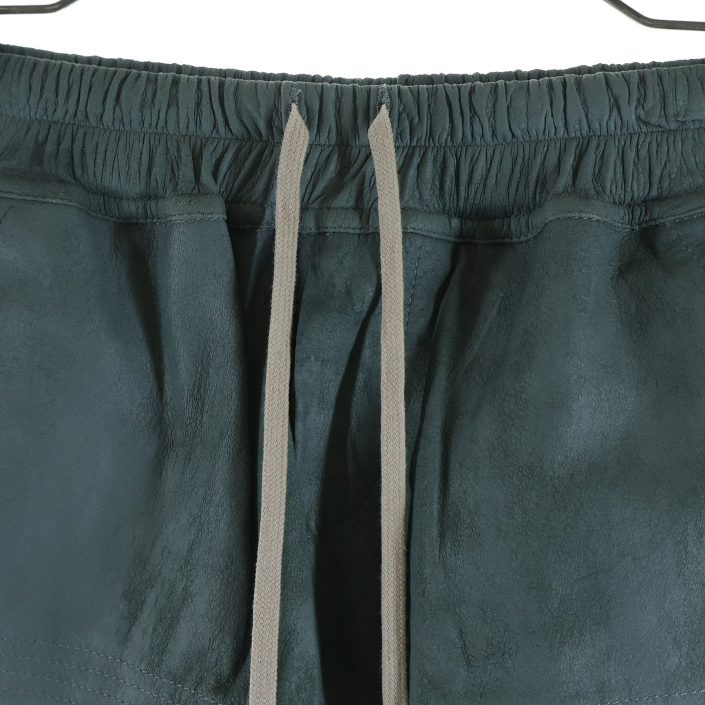 Rick Owens(リックオウエンス) 25SS Hollywood Fog Boxer Leather Shorts レザーハーフパンツ ショーツ レディース RP01E7316-LBA